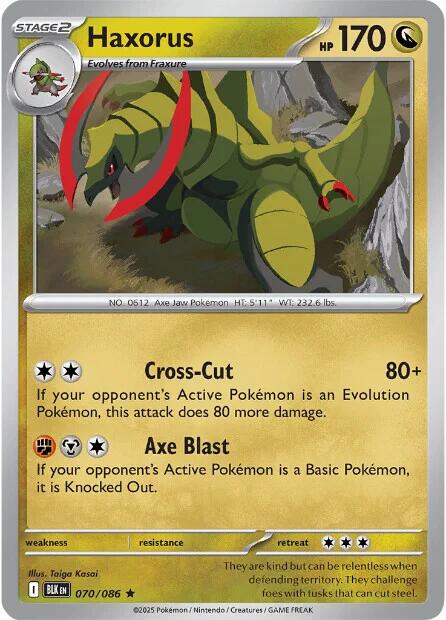 Haxorus (070/086) [Scarlet & Violet: Black Bolt] | Good Games North