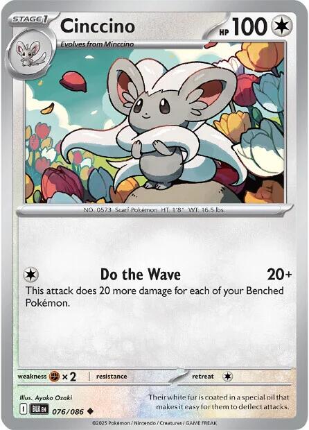 Cinccino (076/086) [Scarlet & Violet: Black Bolt] | Good Games North