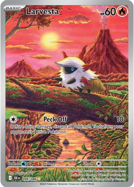Larvesta (099/086) [Scarlet & Violet: Black Bolt] | Good Games North