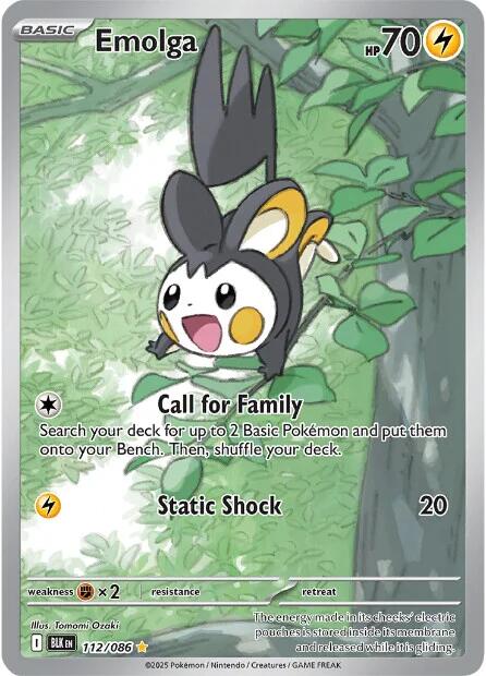 Emolga (112/086) [Scarlet & Violet: Black Bolt] | Good Games North