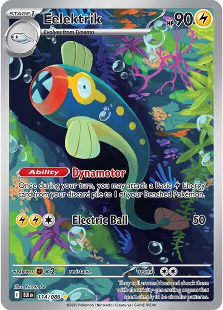 Eelektrik (114/086) [Scarlet & Violet: Black Bolt] | Good Games North