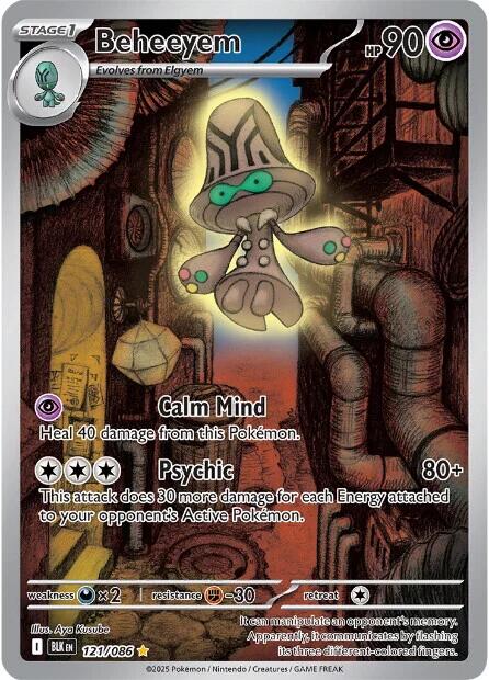 Beheeyem (121/086) [Scarlet & Violet: Black Bolt] | Good Games North