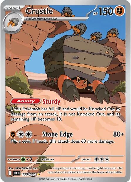 Crustle (130/086) [Scarlet & Violet: Black Bolt] | Good Games North