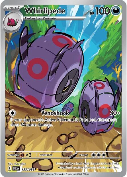Whirlipede (133/086) [Scarlet & Violet: Black Bolt] | Good Games North