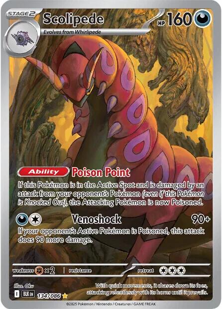 Scolipede (134/086) [Scarlet & Violet: Black Bolt] | Good Games North
