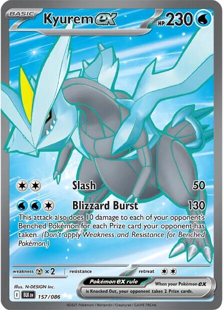 Kyurem ex (157/086) [Scarlet & Violet: Black Bolt] | Good Games North
