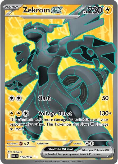 Zekrom ex (158/086) [Scarlet & Violet: Black Bolt] | Good Games North
