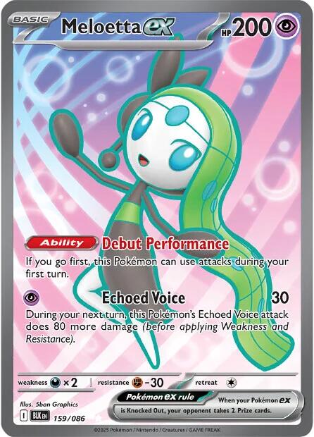 Meloetta ex (159/086) [Scarlet & Violet: Black Bolt] | Good Games North