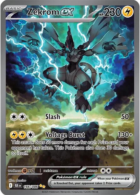 Zekrom ex (166/086) [Scarlet & Violet: Black Bolt] | Good Games North