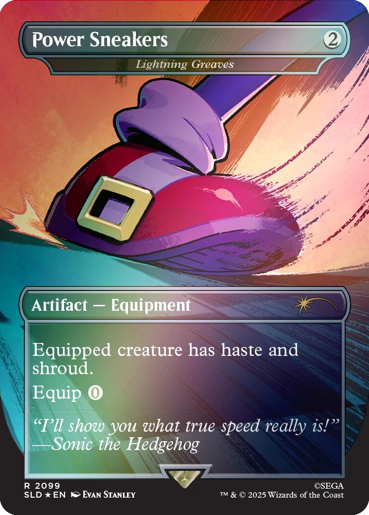 Power Sneakers - Lightning Greaves (Rainbow Foil) [Secret Lair Drop Series] | Good Games North