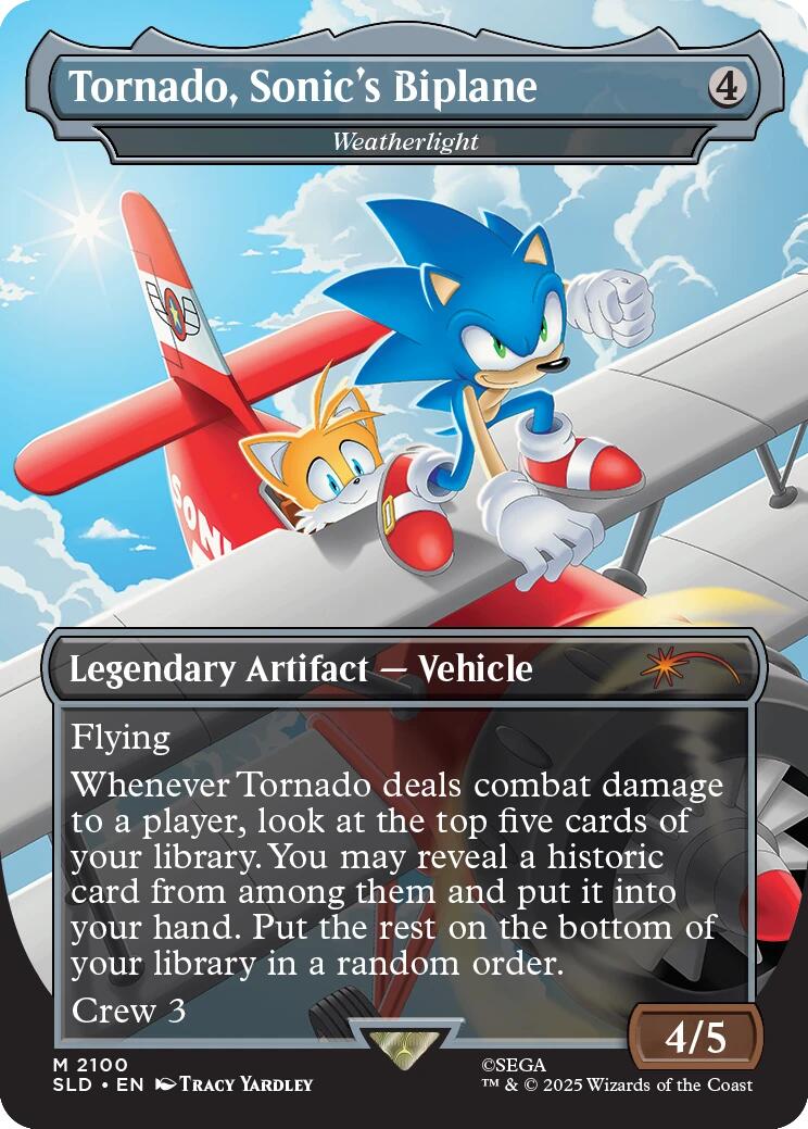 Tornado, Sonic's Biplane - Weatherlight [Secret Lair Drop Series] | Good Games North