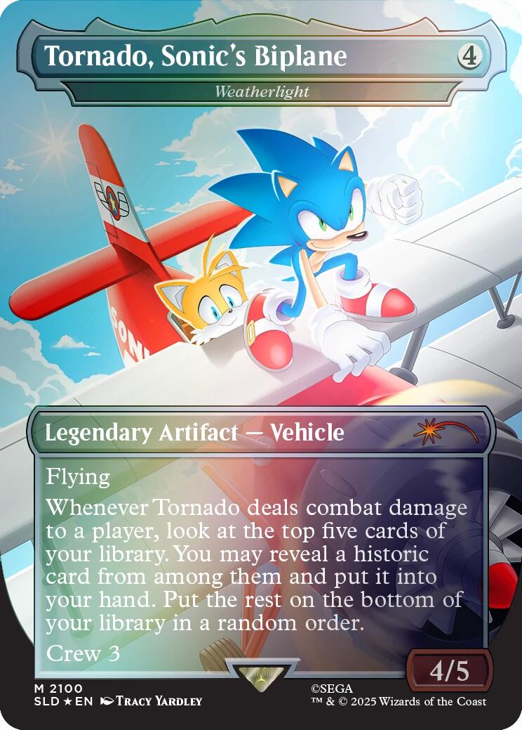 Tornado, Sonic's Biplane - Weatherlight (Rainbow Foil) [Secret Lair Drop Series] | Good Games North