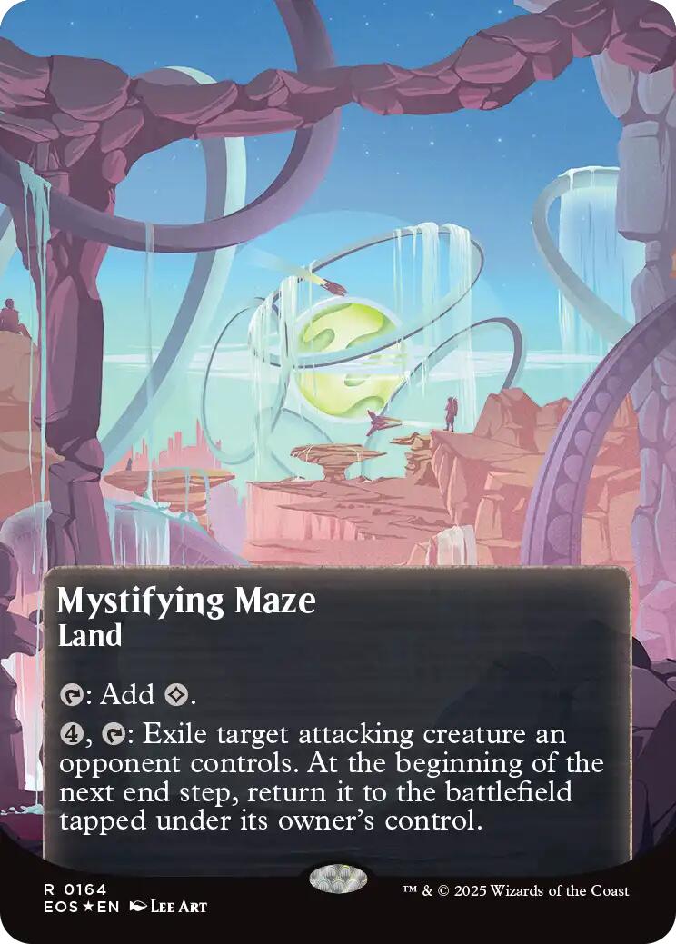 Mystifying Maze (0164) (Borderless) (Galaxy Foil) [Edge of Eternities: Stellar Sights] | Good Games North
