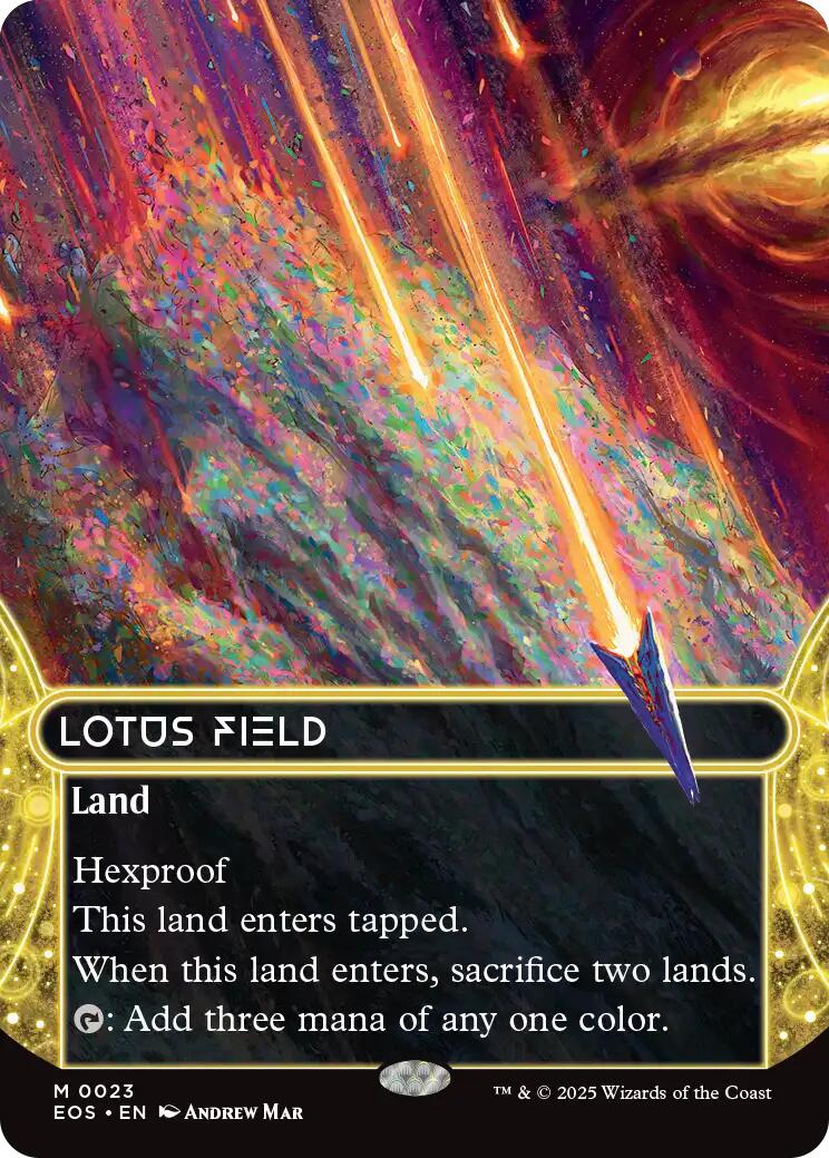 Lotus Field (0023) (Borderless) [Edge of Eternities: Stellar Sights] | Good Games North