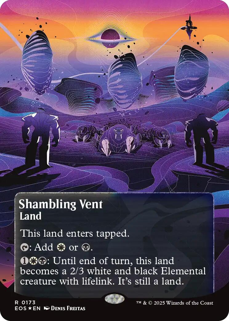 Shambling Vent (0173) (Borderless) (Galaxy Foil) [Edge of Eternities: Stellar Sights] | Good Games North