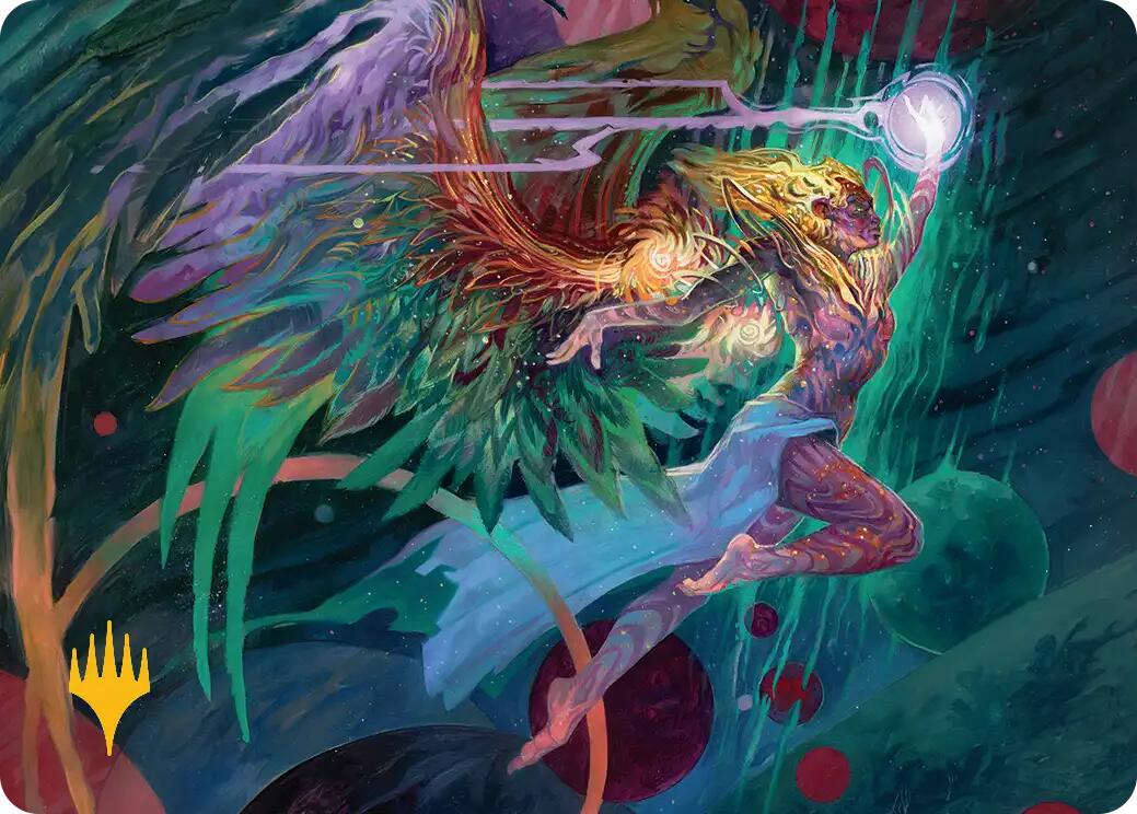 Exalted Sunborn Art Card (Gold-Stamped Signature) [Edge of Eternities Art Series] | Good Games North