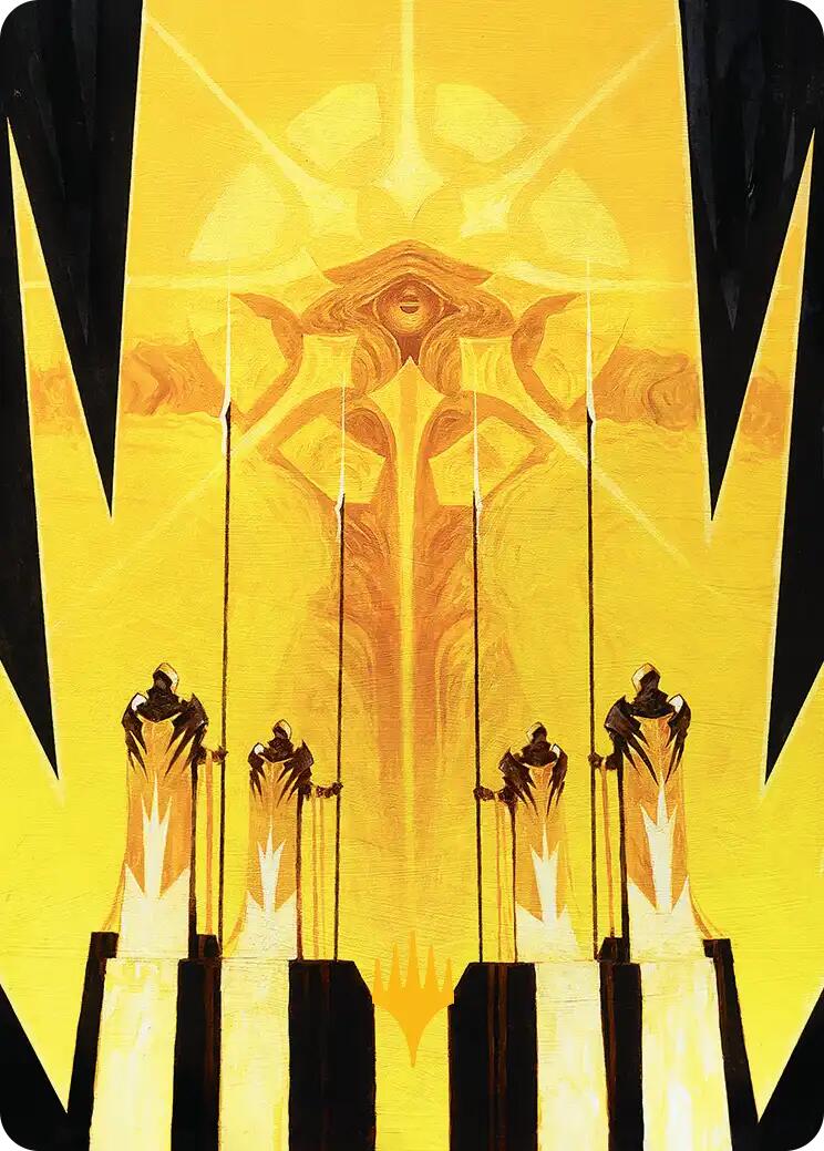Hardlight Containment Art Card (Gold-Stamped Planeswalker Symbol) [Edge of Eternities Art Series] | Good Games North