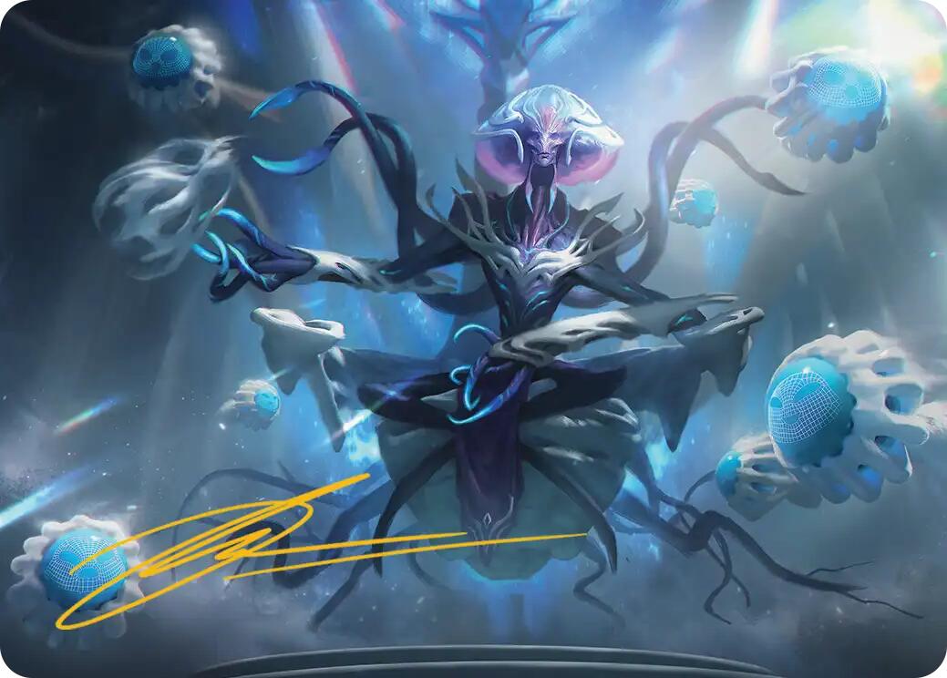 Mm'menon, the Right Hand Art Card (Gold-Stamped Signature) [Edge of Eternities Art Series] | Good Games North
