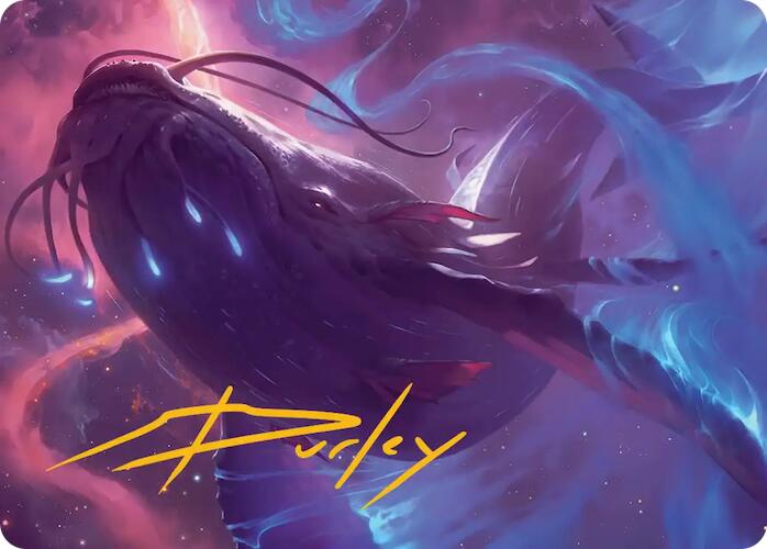 Starbreach Whale Art Card (Gold-Stamped Signature) [Edge of Eternities Art Series] | Good Games North