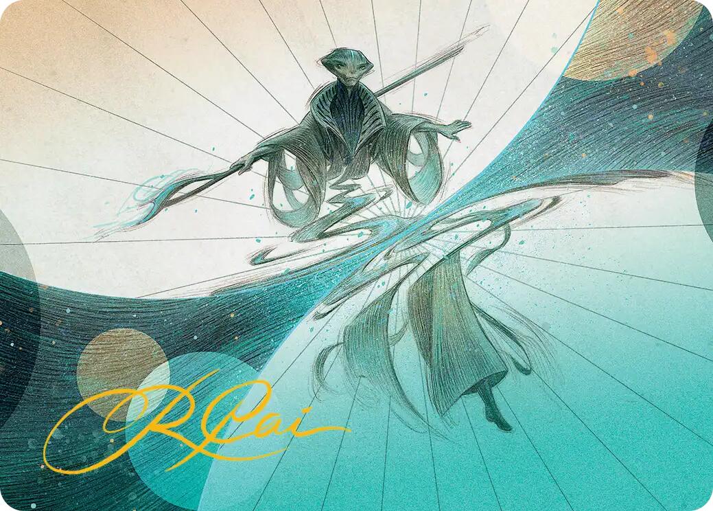 Weftwalking Art Card (Gold-Stamped Signature) [Edge of Eternities Art Series] | Good Games North