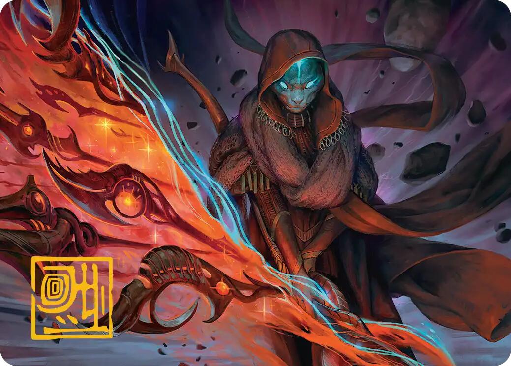 Weftstalker Ardent Art Card (Gold-Stamped Signature) [Edge of Eternities Art Series] | Good Games North