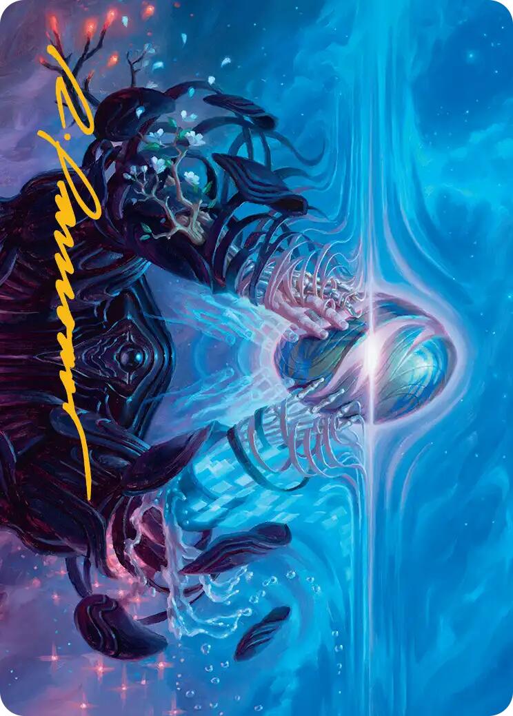 The Endstone Art Card (Gold-Stamped Signature) [Edge of Eternities Art Series] | Good Games North