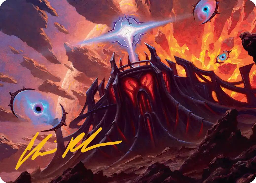 Secluded Starforge Art Card (Gold-Stamped Signature) [Edge of Eternities Art Series] | Good Games North