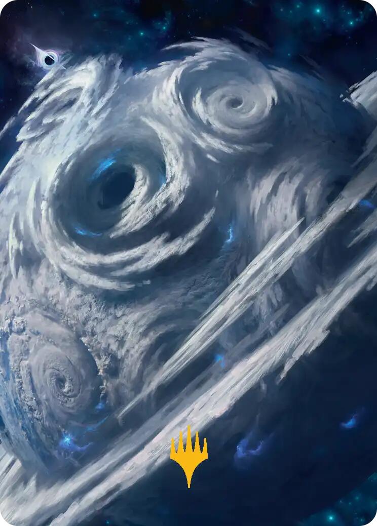 Uthros, Titanic Godcore Art Card (Gold-Stamped Planeswalker Symbol) [Edge of Eternities Art Series] | Good Games North