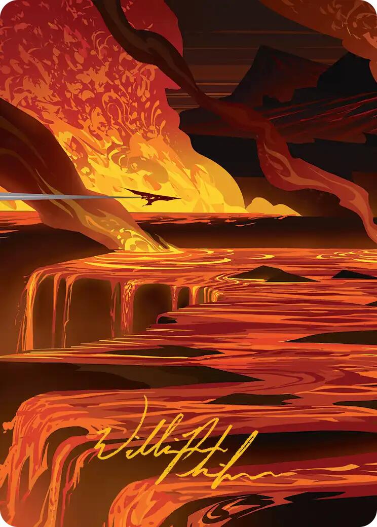 Blast Zone Art Card (Gold-Stamped Signature) [Edge of Eternities Art Series] | Good Games North