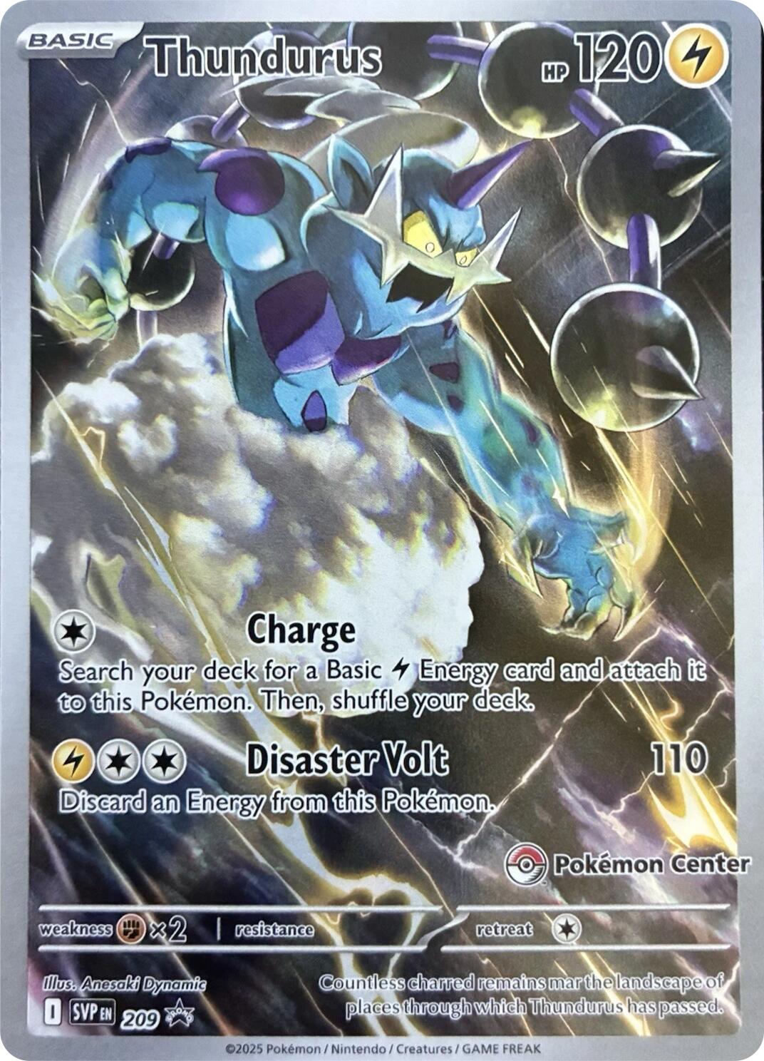 Thundurus (209) (Pokemon Center Exclusive) [Scarlet & Violet: Black Star Promos] | Good Games North
