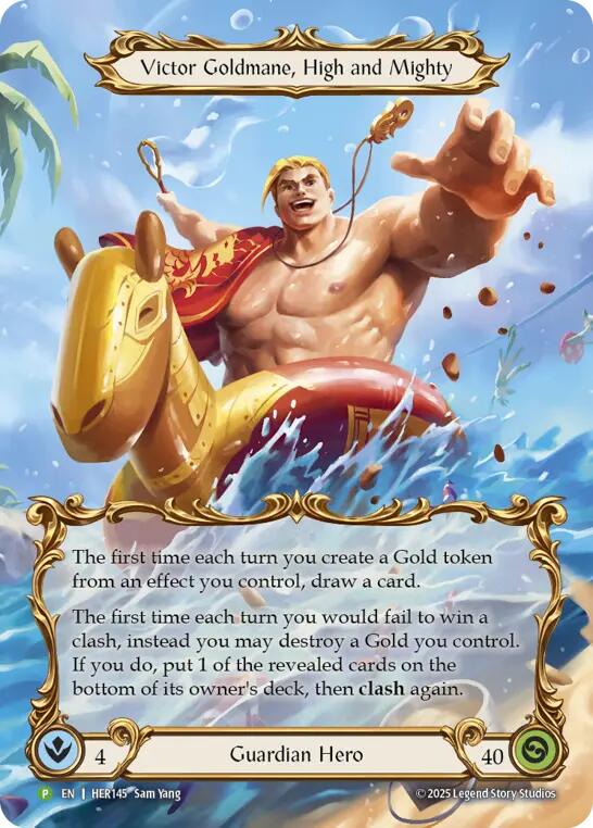 Victor Goldmane, High and Mighty [HER145] (Promo)  Rainbow Foil | Good Games North