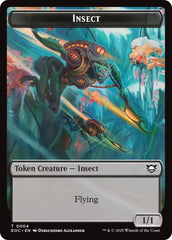 Insect // Elemental (0008) Double-Sided Token [Edge of Eternities Commander Tokens] | Good Games North