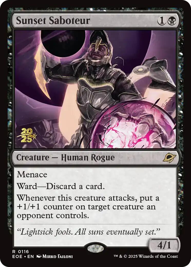 Sunset Saboteur [Edge of Eternities Prerelease Promos] | Good Games North