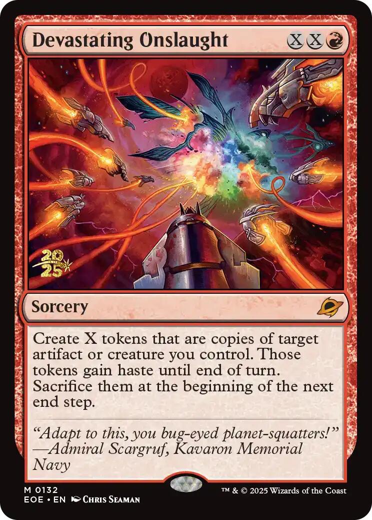 Devastating Onslaught [Edge of Eternities Prerelease Promos] | Good Games North