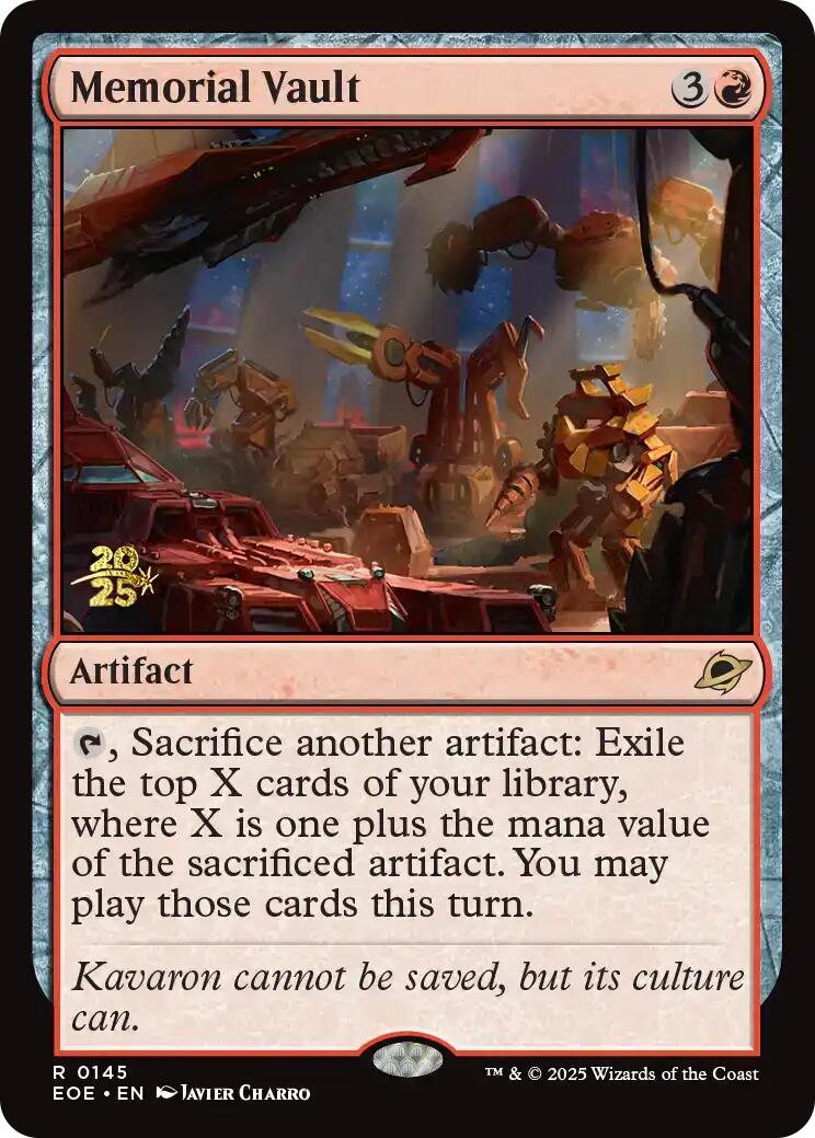 Memorial Vault [Edge of Eternities Prerelease Promos] | Good Games North