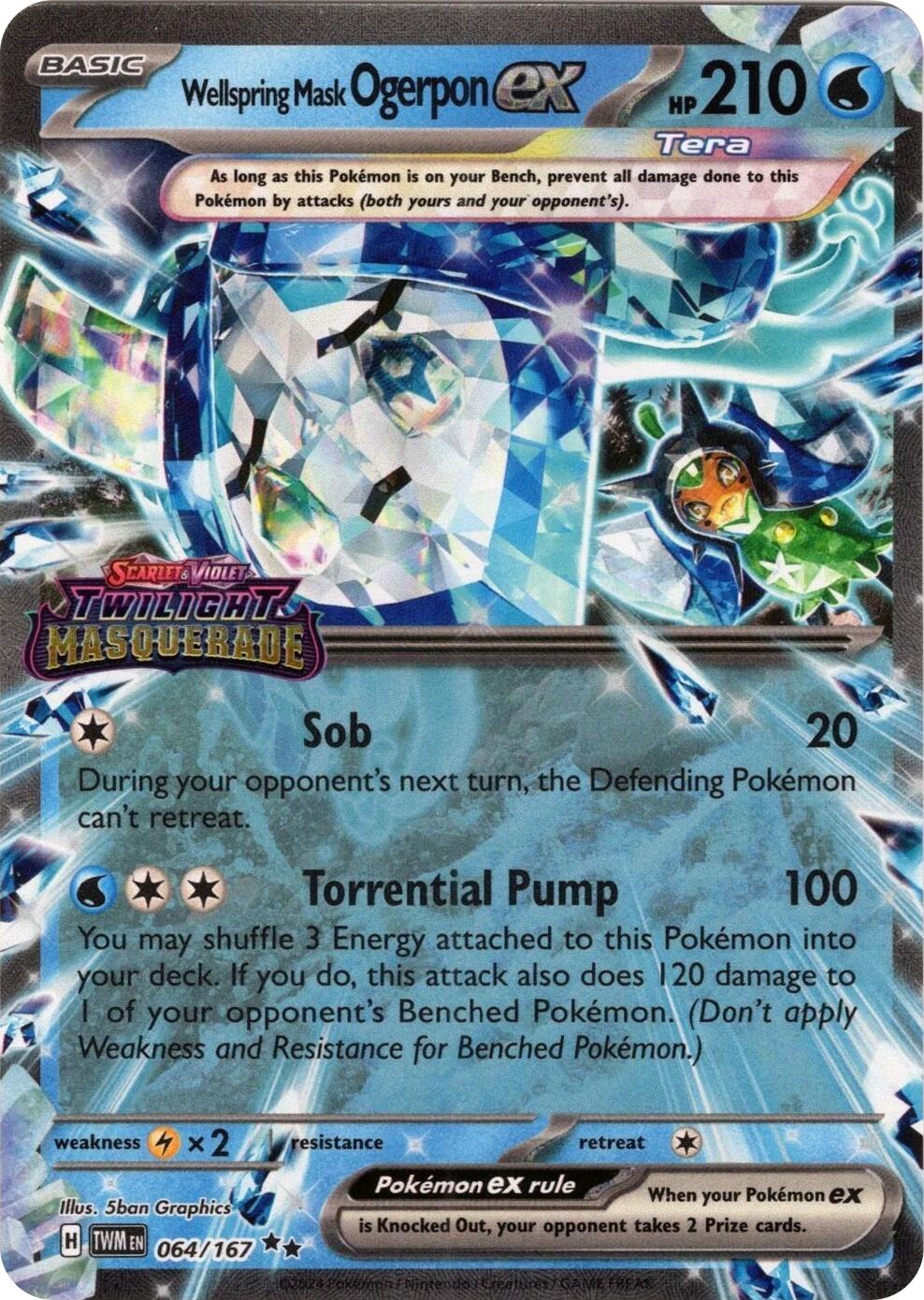 Wellspring Mask Ogerpon ex (064/167) (Stamped) [Miscellaneous Cards] | Good Games North