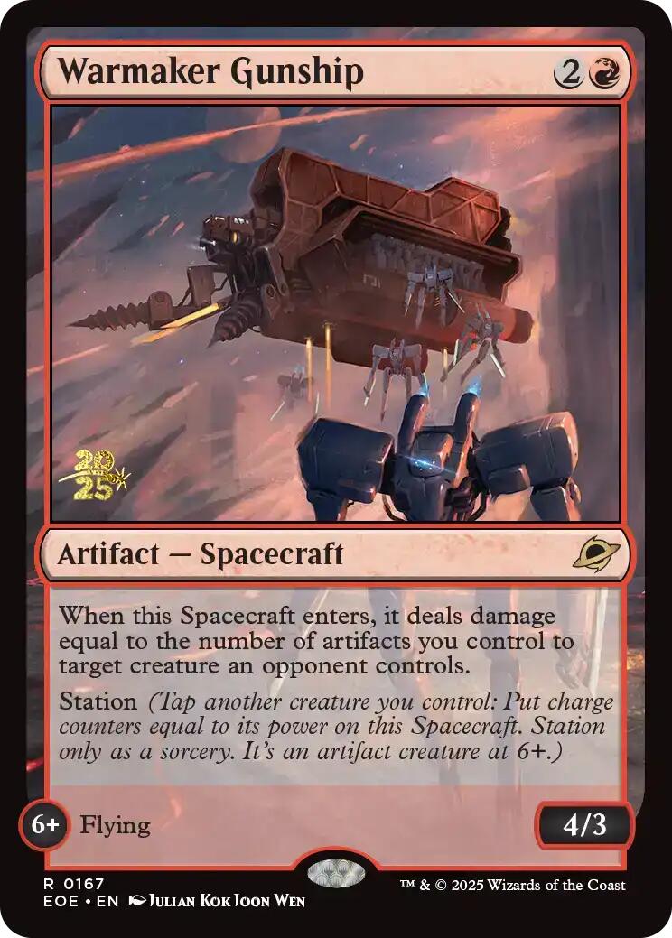 Warmaker Gunship [Edge of Eternities Prerelease Promos] | Good Games North
