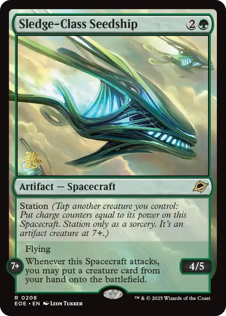 Sledge-Class Seedship [Edge of Eternities Prerelease Promos] | Good Games North