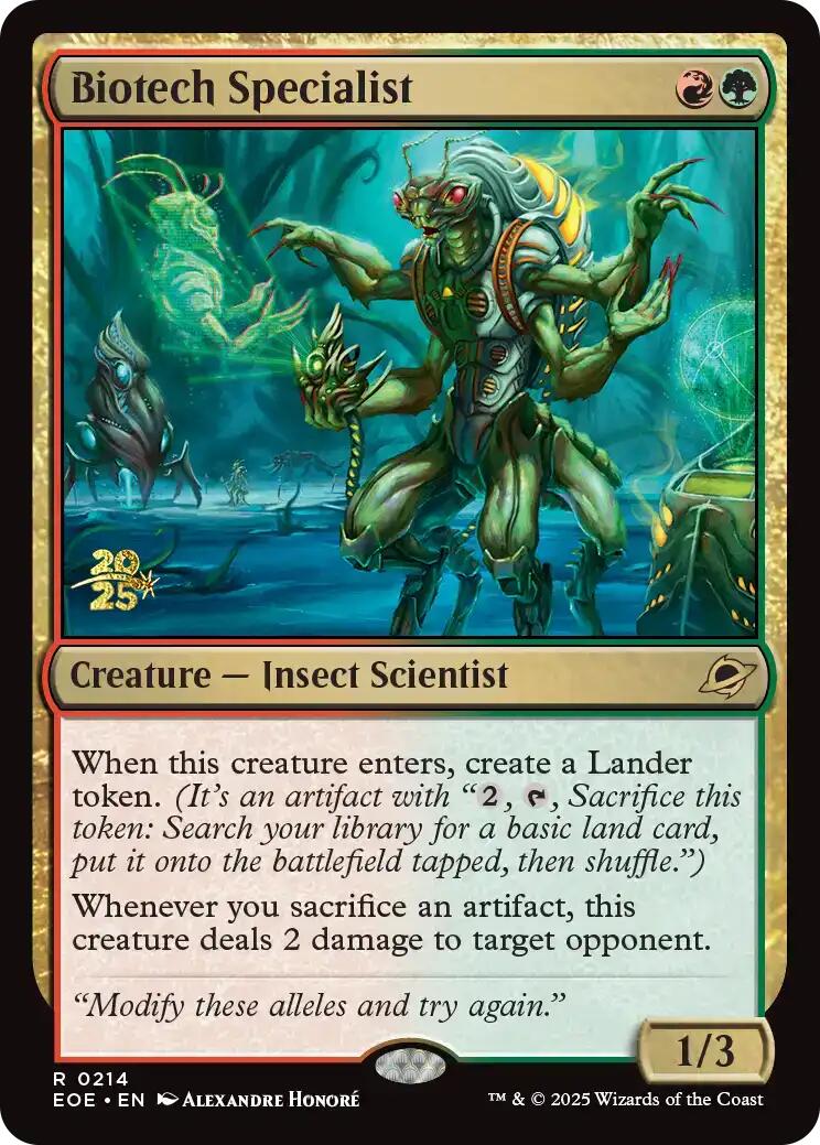 Biotech Specialist [Edge of Eternities Prerelease Promos] | Good Games North