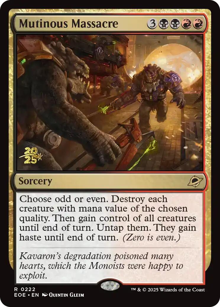 Mutinous Massacre [Edge of Eternities Prerelease Promos] | Good Games North
