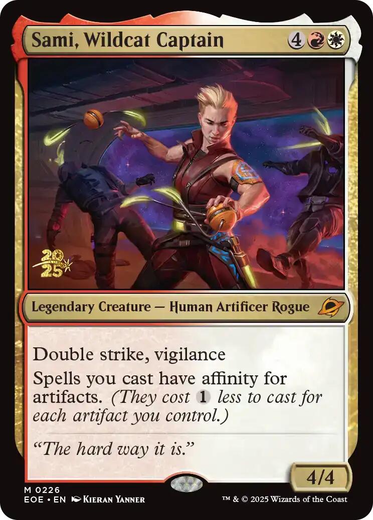 Sami, Wildcat Captain [Edge of Eternities Prerelease Promos] | Good Games North