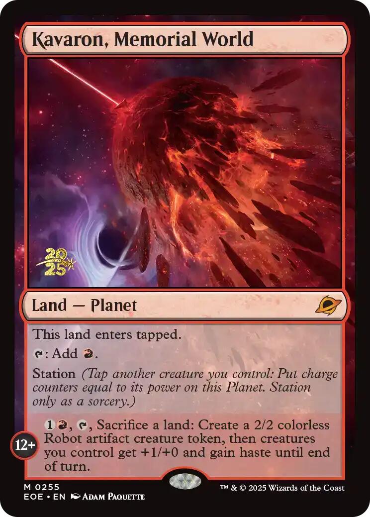 Kavaron, Memorial World [Edge of Eternities Prerelease Promos] | Good Games North