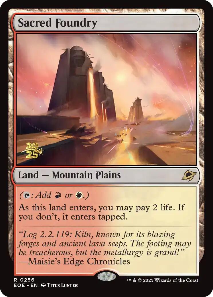 Sacred Foundry [Edge of Eternities Prerelease Promos] | Good Games North
