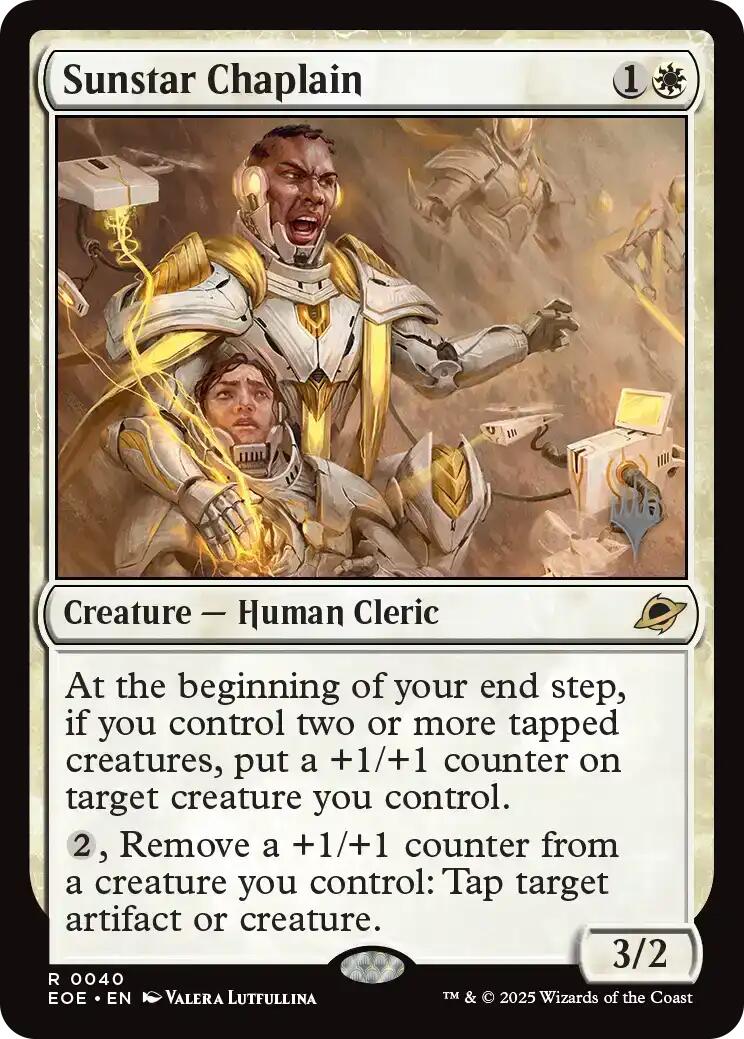 Sunstar Chaplain [Edge of Eternities Promo Pack] | Good Games North