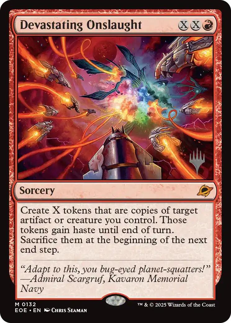 Devastating Onslaught [Edge of Eternities Promo Pack] | Good Games North