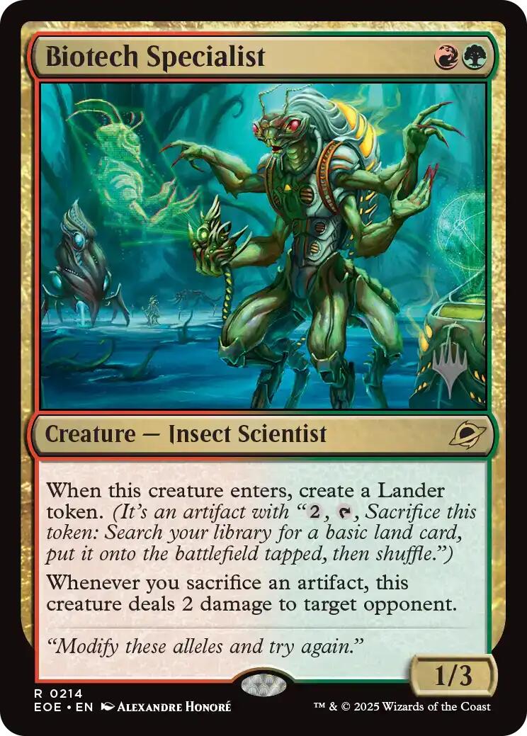 Biotech Specialist [Edge of Eternities Promo Pack] | Good Games North