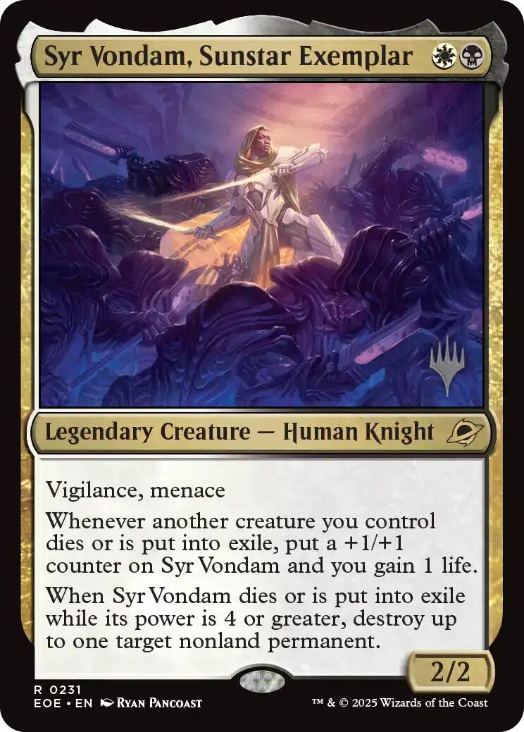 Syr Vondam, Sunstar Exemplar [Edge of Eternities Promo Pack] | Good Games North