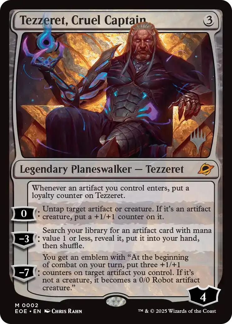 Tezzeret, Cruel Captain [Edge of Eternities Promo Pack] | Good Games North