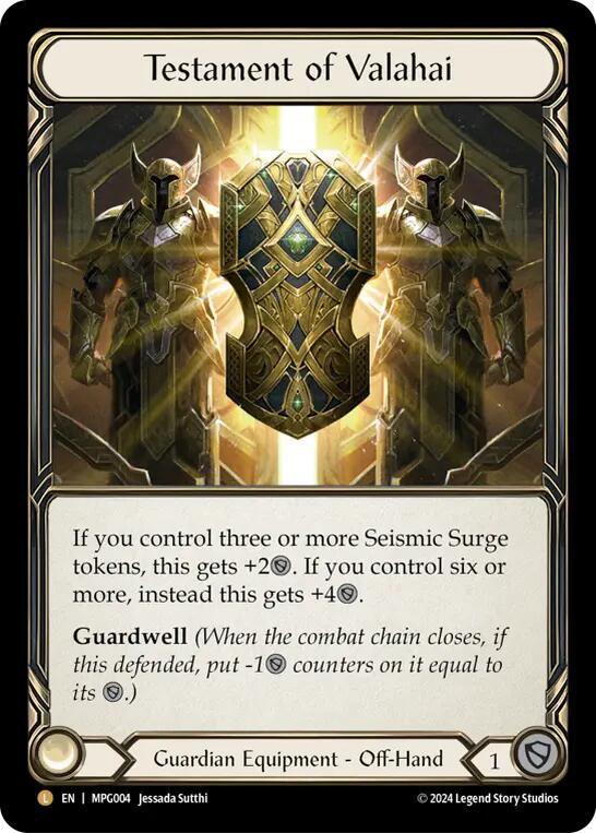 Testament of Valahai [MPG004] (Mastery Pack Guardian)  Rainbow Foil | Good Games North