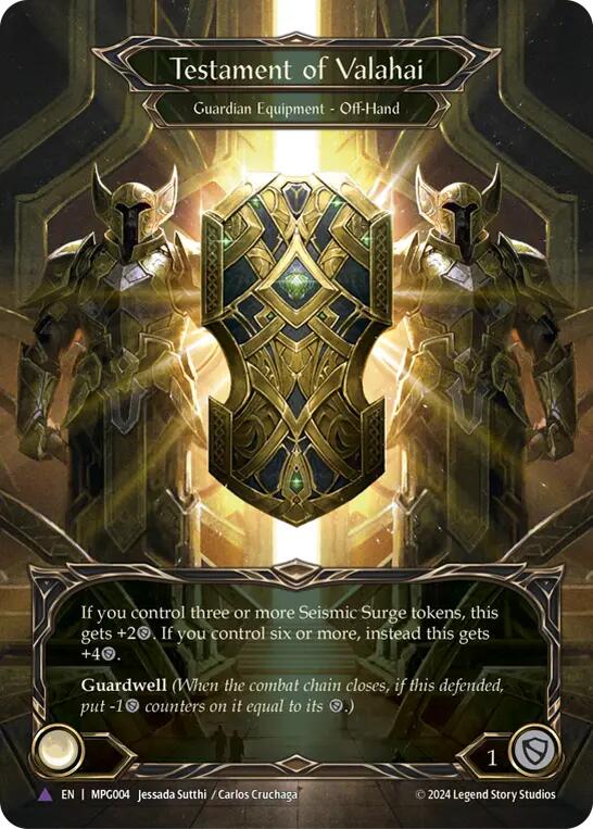Testament of Valahai (Marvel Cold Foil) [MPG004] (Mastery Pack Guardian)  Cold Foil | Good Games North